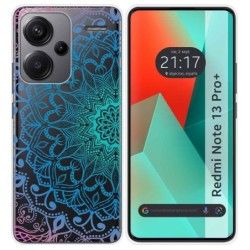 Funda Silicona Transparente para Xiaomi Redmi Note 13 Pro+ Plus 5G diseño Mandala Dibujos