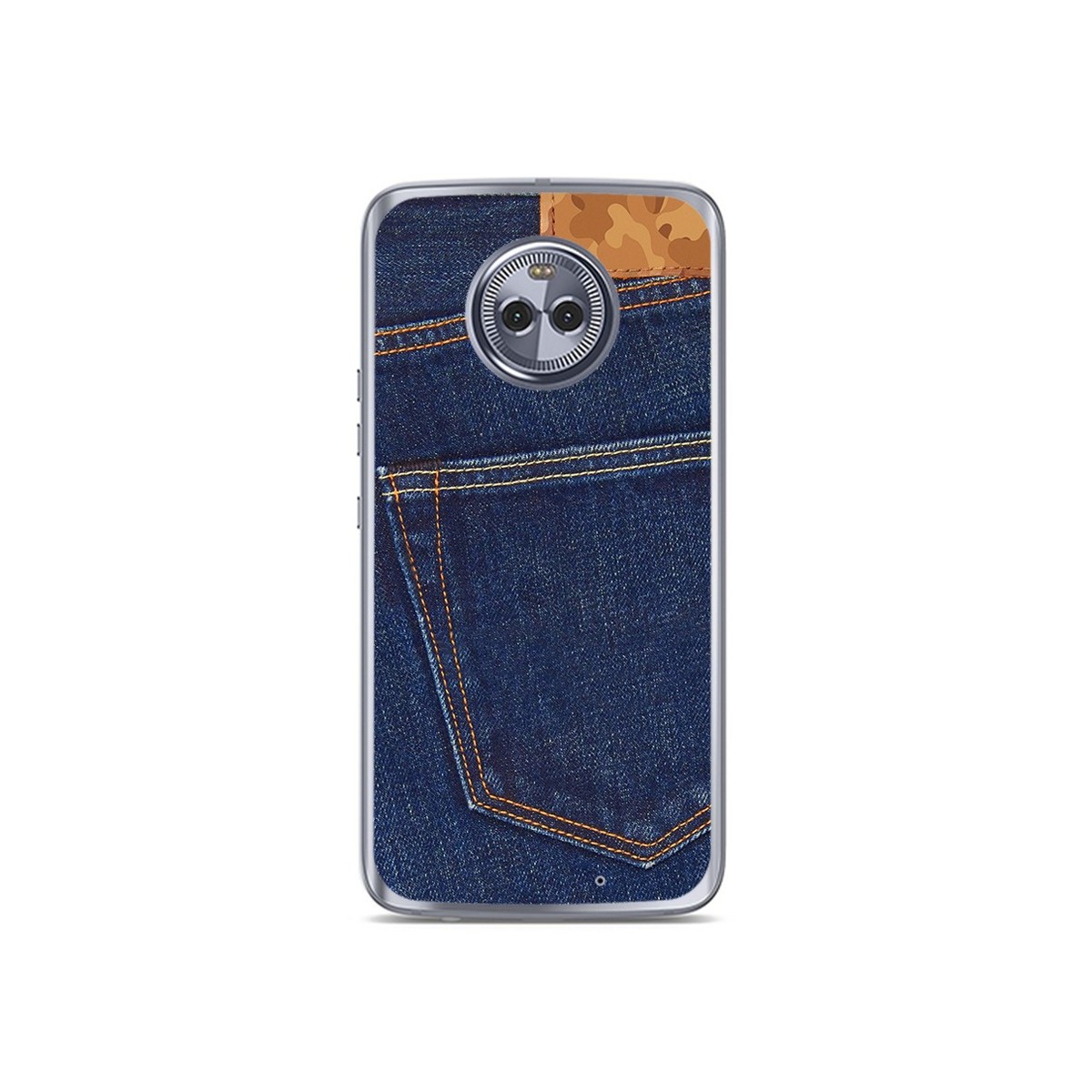 Funda Gel Tpu para Motorola Moto X4 Diseño Vaquero Dibujos