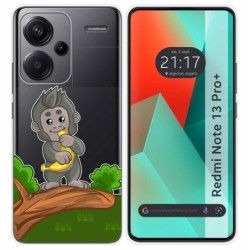 Funda Silicona Transparente para Xiaomi Redmi Note 13 Pro+ Plus 5G diseño Mono Dibujos