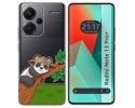 Funda Silicona Transparente para Xiaomi Redmi Note 13 Pro+ Plus 5G diseño Panda Dibujos