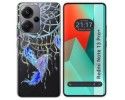 Funda Silicona Transparente para Xiaomi Redmi Note 13 Pro+ Plus 5G diseño Plumas Dibujos