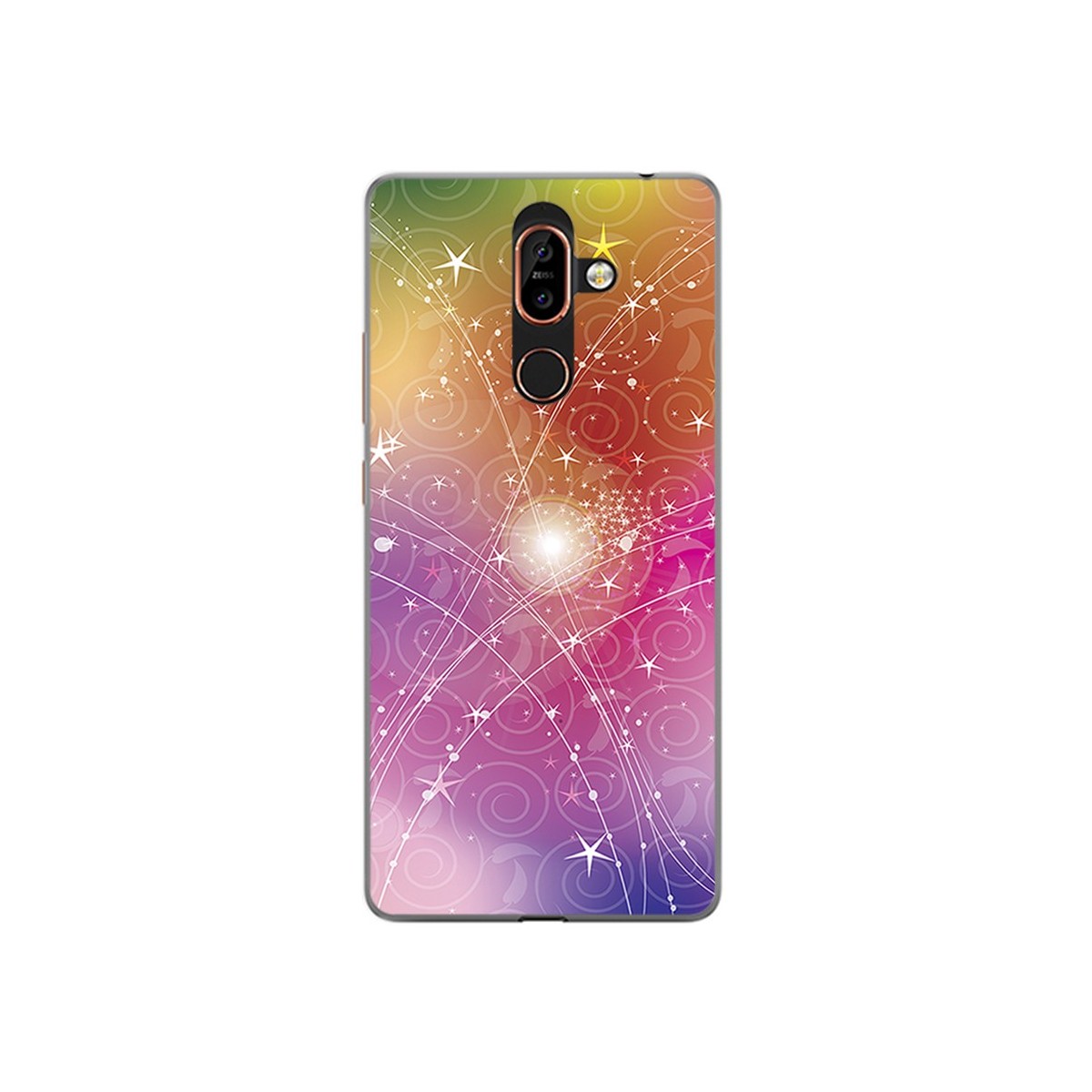 Funda Gel Tpu para Nokia 7 Plus Diseño Abstracto Dibujos