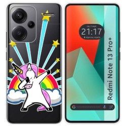 Funda Silicona Transparente para Xiaomi Redmi Note 13 Pro+ Plus 5G diseño Unicornio Dibujos