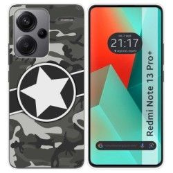 Funda Silicona para Xiaomi Redmi Note 13 Pro+ Plus 5G diseño Camuflaje 02 Dibujos