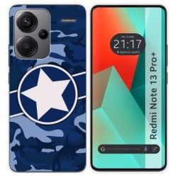 Funda Silicona para Xiaomi Redmi Note 13 Pro+ Plus 5G diseño Camuflaje 03 Dibujos