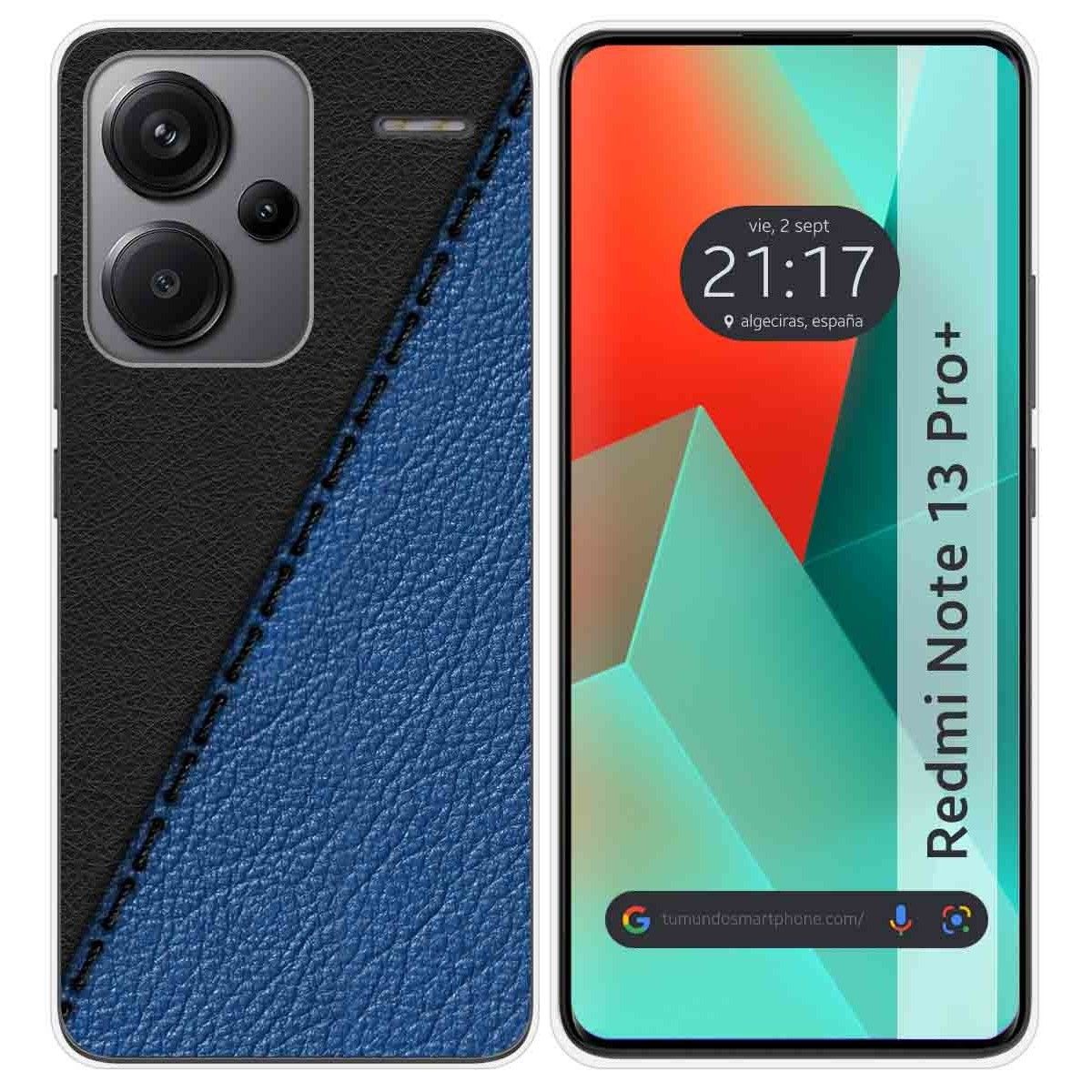 Funda Silicona para Xiaomi Redmi Note 13 Pro+ Plus 5G diseño Cuero 02 Dibujos
