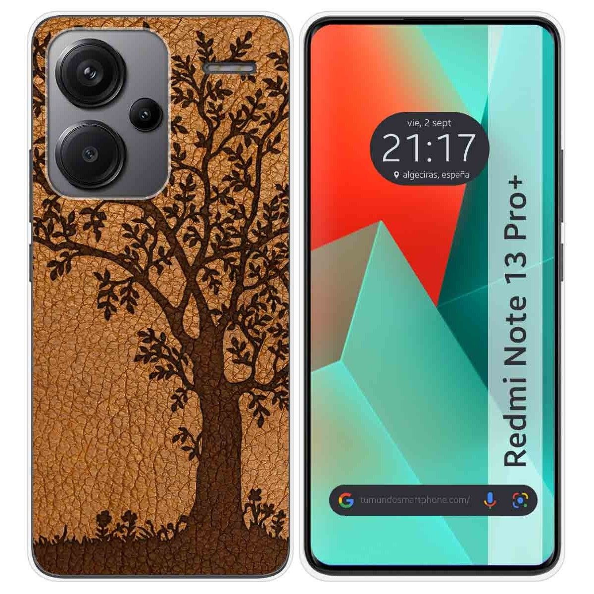 Funda Silicona para Xiaomi Redmi Note 13 Pro+ Plus 5G diseño Cuero 03 Dibujos