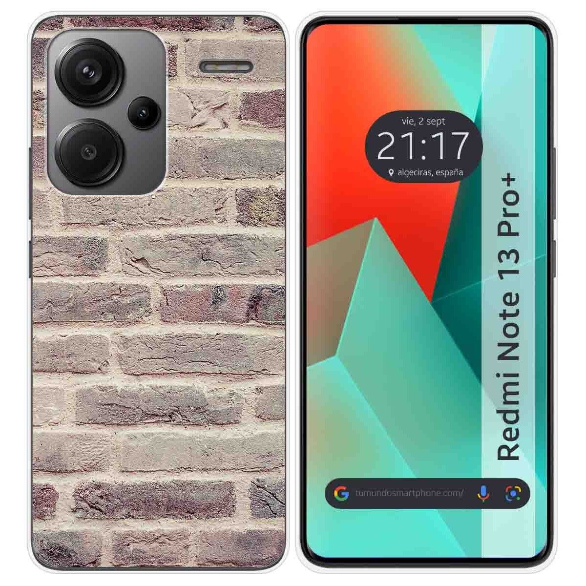 Funda Silicona para Xiaomi Redmi Note 13 Pro+ Plus 5G diseño Ladrillo 01 Dibujos