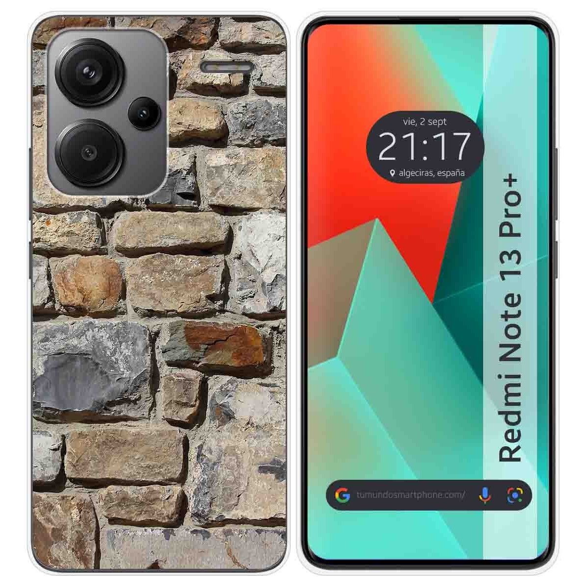 Funda Silicona para Xiaomi Redmi Note 13 Pro+ Plus 5G diseño Ladrillo 03 Dibujos