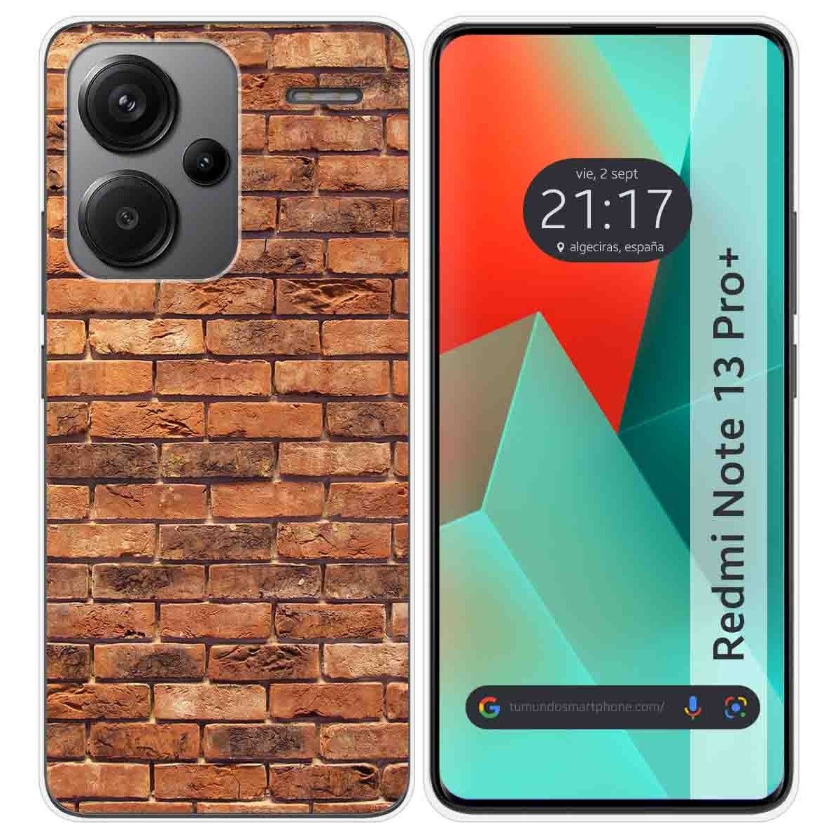Funda Silicona para Xiaomi Redmi Note 13 Pro+ Plus 5G diseño Ladrillo 04 Dibujos