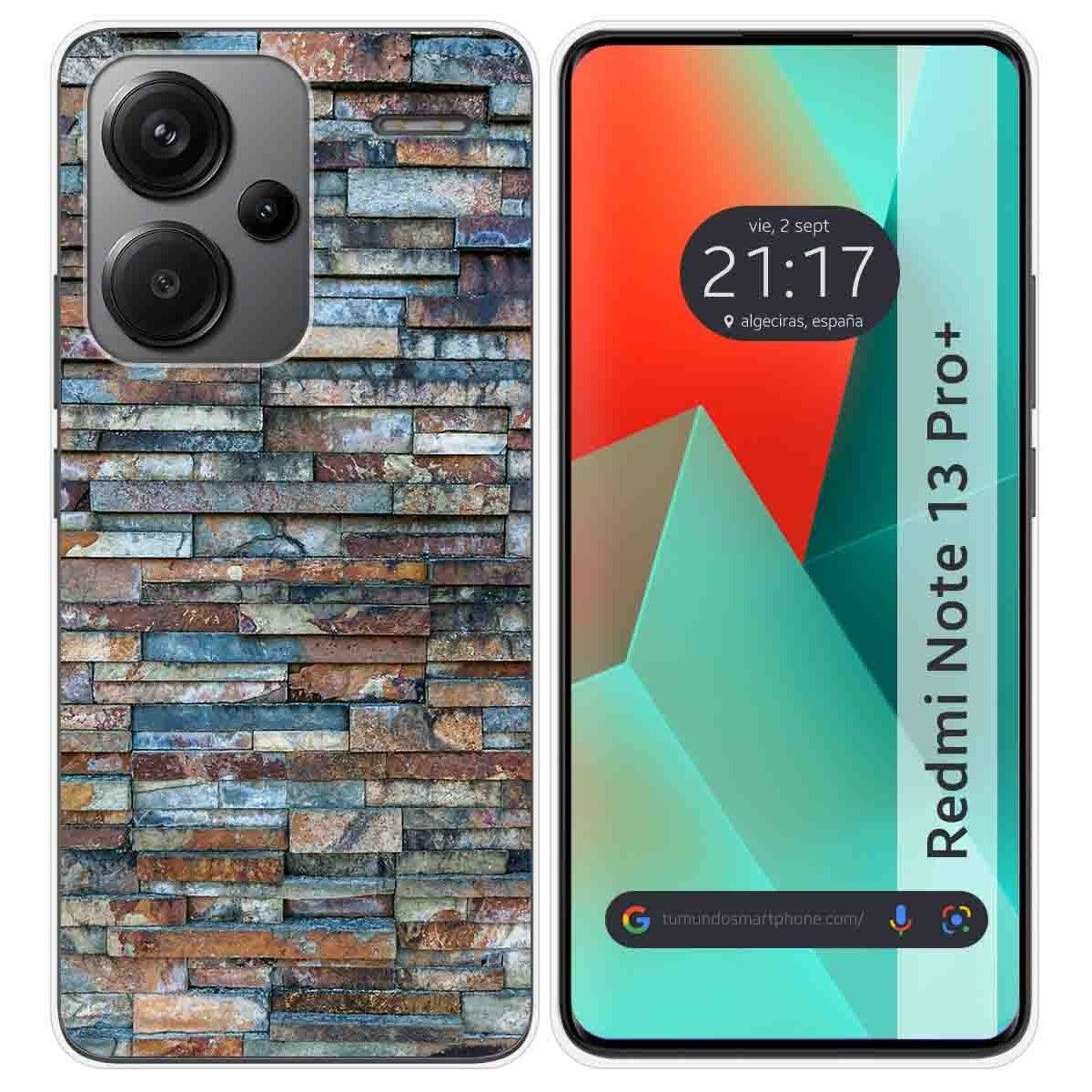 Funda Silicona para Xiaomi Redmi Note 13 Pro+ Plus 5G diseño Ladrillo 05 Dibujos