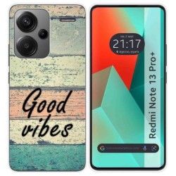 Funda Silicona para Xiaomi Redmi Note 13 Pro+ Plus 5G diseño Madera 01 Dibujos