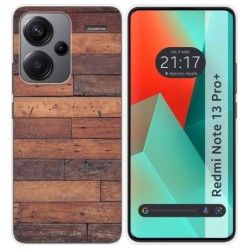 Funda Silicona para Xiaomi Redmi Note 13 Pro+ Plus 5G diseño Madera 03 Dibujos