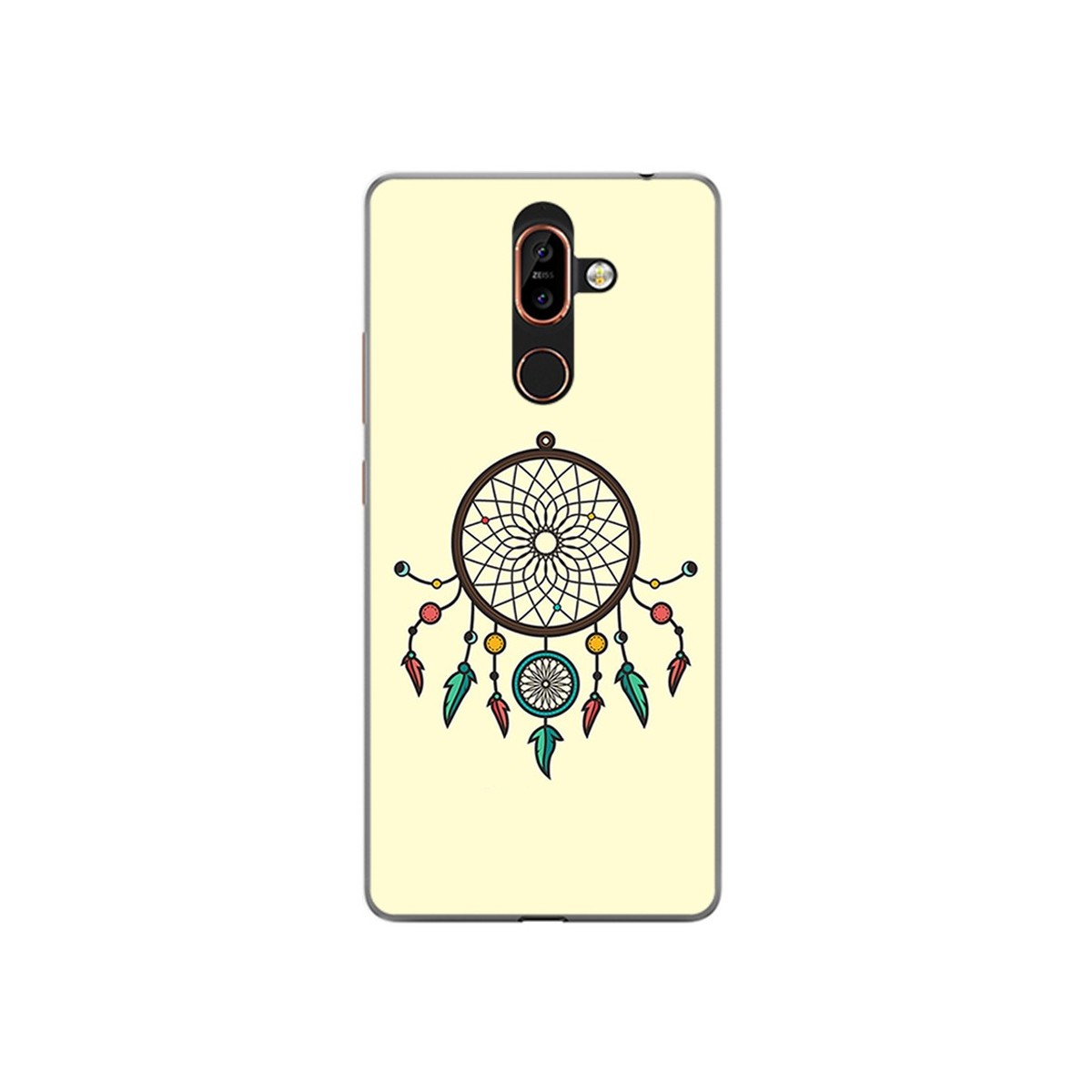 Funda Gel Tpu para Nokia 7 Plus Diseño Atrapasueños Dibujos