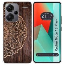 Funda Silicona para Xiaomi Redmi Note 13 Pro+ Plus 5G diseño Madera 06 Dibujos