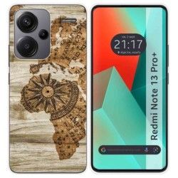 Funda Silicona para Xiaomi Redmi Note 13 Pro+ Plus 5G diseño Madera 07 Dibujos