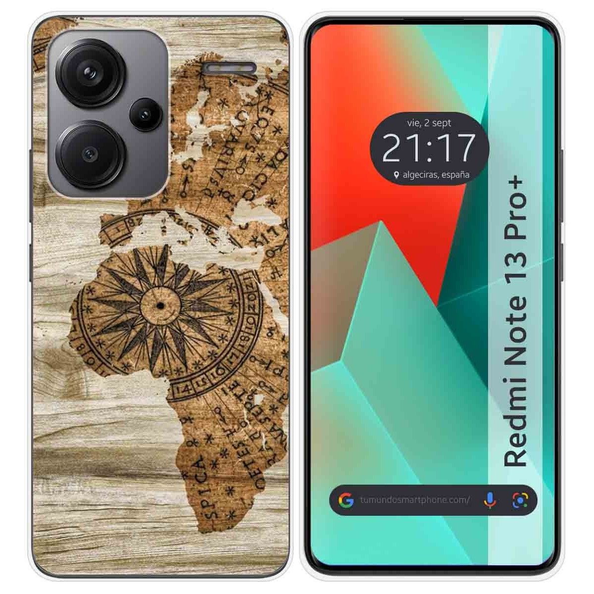 Funda Silicona para Xiaomi Redmi Note 13 Pro+ Plus 5G diseño Madera 07 Dibujos