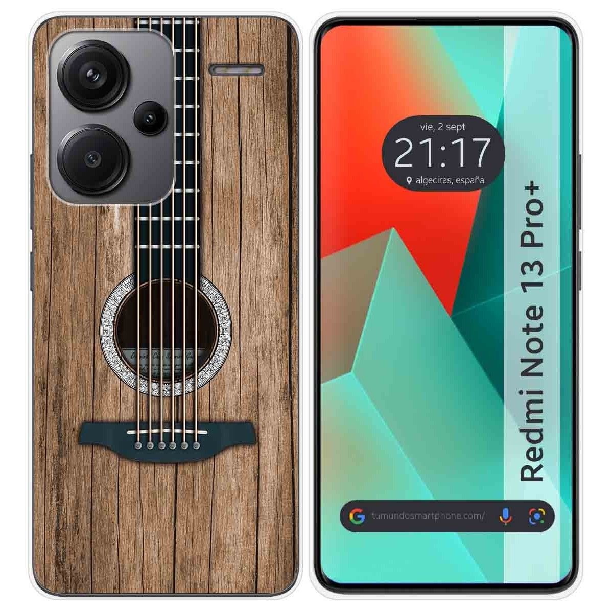 Funda Silicona para Xiaomi Redmi Note 13 Pro+ Plus 5G diseño Madera 11 Dibujos