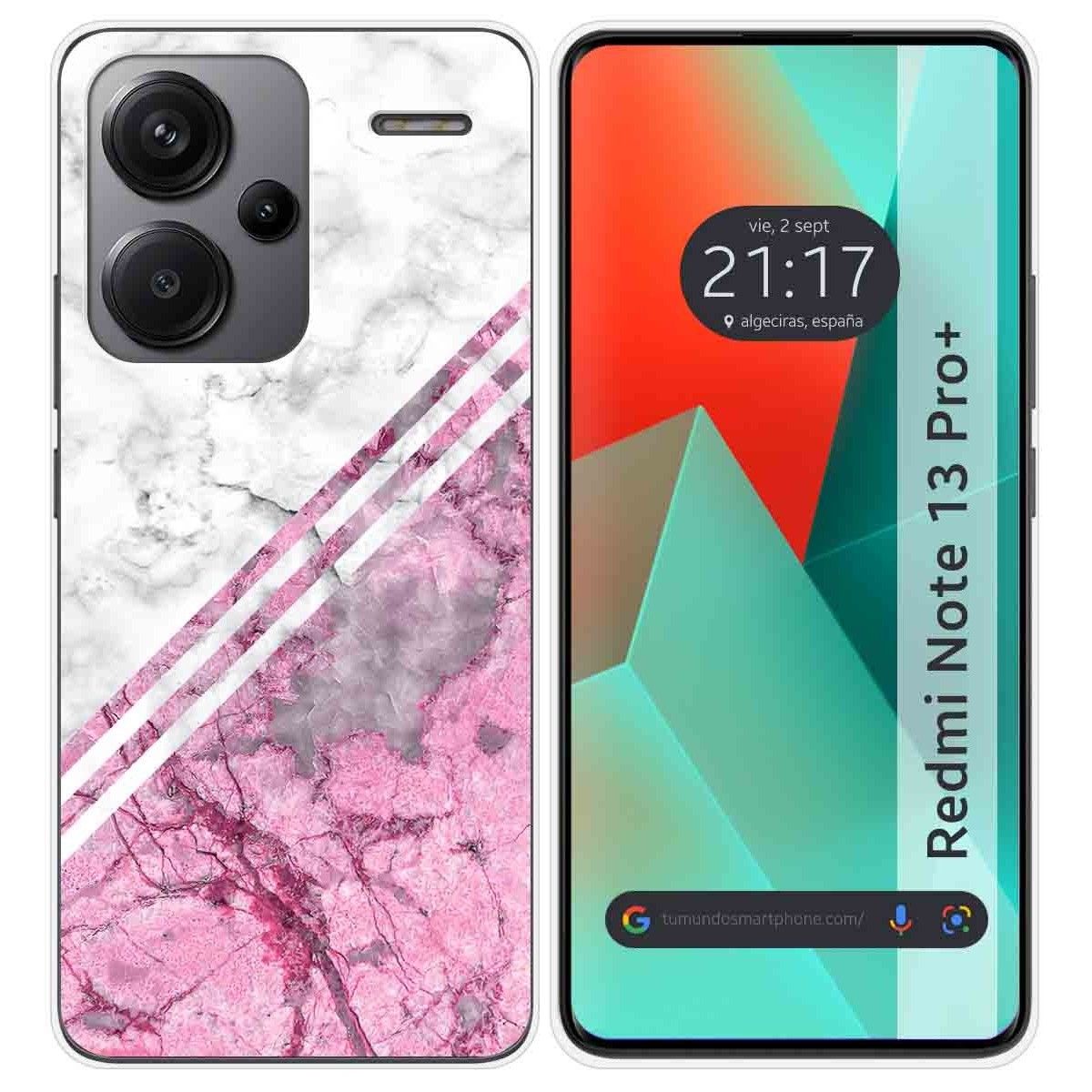 Funda Silicona para Xiaomi Redmi Note 13 Pro+ Plus 5G diseño Mármol 03 Dibujos