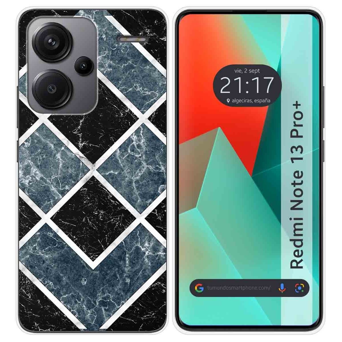 Funda Silicona para Xiaomi Redmi Note 13 Pro+ Plus 5G diseño Mármol 06 Dibujos