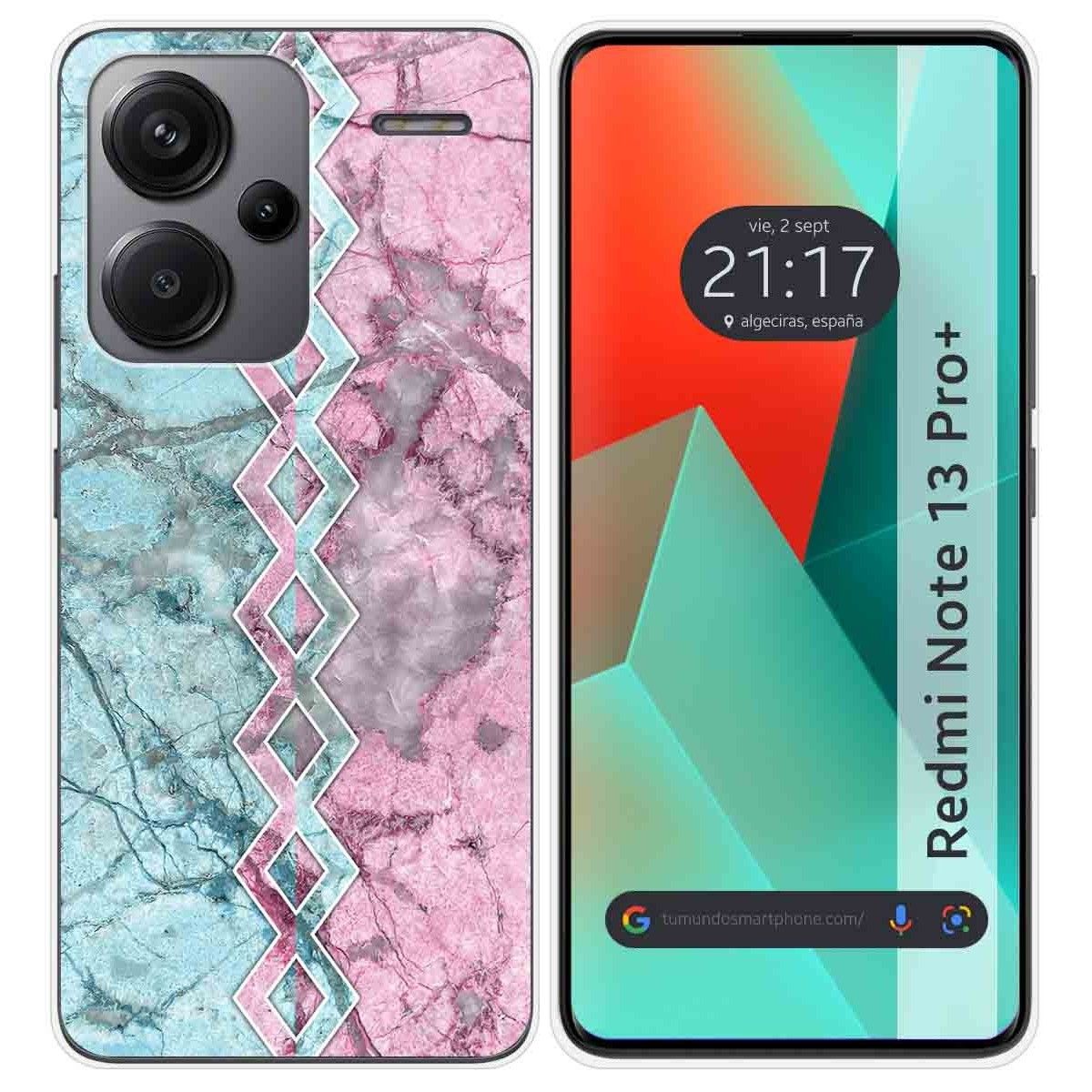 Funda Silicona para Xiaomi Redmi Note 13 Pro+ Plus 5G diseño Mármol 08 Dibujos