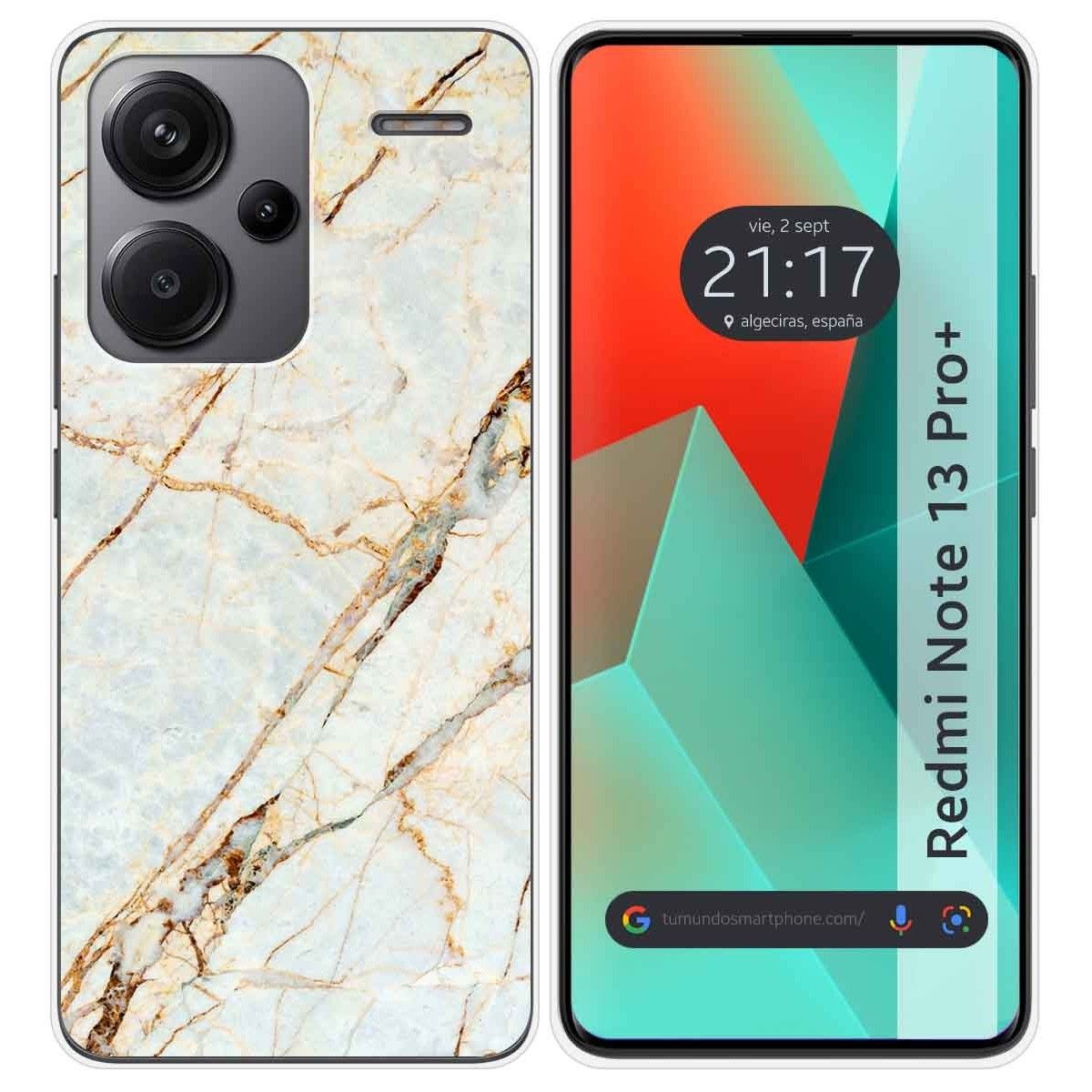 Funda Silicona para Xiaomi Redmi Note 13 Pro+ Plus 5G diseño Mármol 13 Dibujos