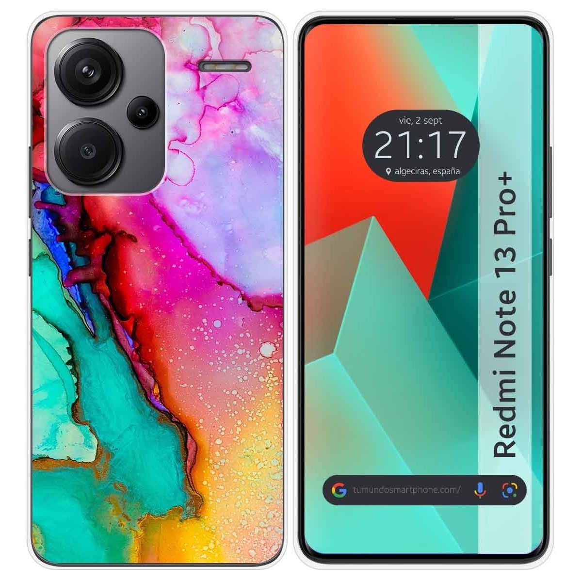 Funda Silicona para Xiaomi Redmi Note 13 Pro+ Plus 5G diseño Mármol 15 Dibujos
