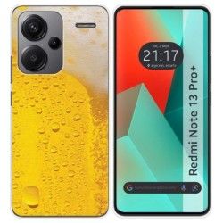 Funda Silicona para Xiaomi Redmi Note 13 Pro+ Plus 5G diseño Cerveza Dibujos