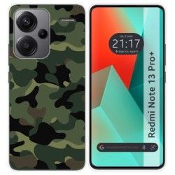 Funda Silicona para Xiaomi Redmi Note 13 Pro+ Plus 5G diseño Camuflaje Dibujos