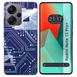 Funda Silicona para Xiaomi Redmi Note 13 Pro+ Plus 5G diseño Circuito Dibujos