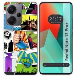 Funda Silicona para Xiaomi Redmi Note 13 Pro+ Plus 5G diseño Comic Dibujos