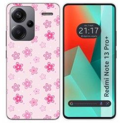 Funda Silicona para Xiaomi Redmi Note 13 Pro+ Plus 5G diseño Flores Dibujos