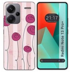Funda Silicona para Xiaomi Redmi Note 13 Pro+ Plus 5G diseño Flores Vintage Dibujos