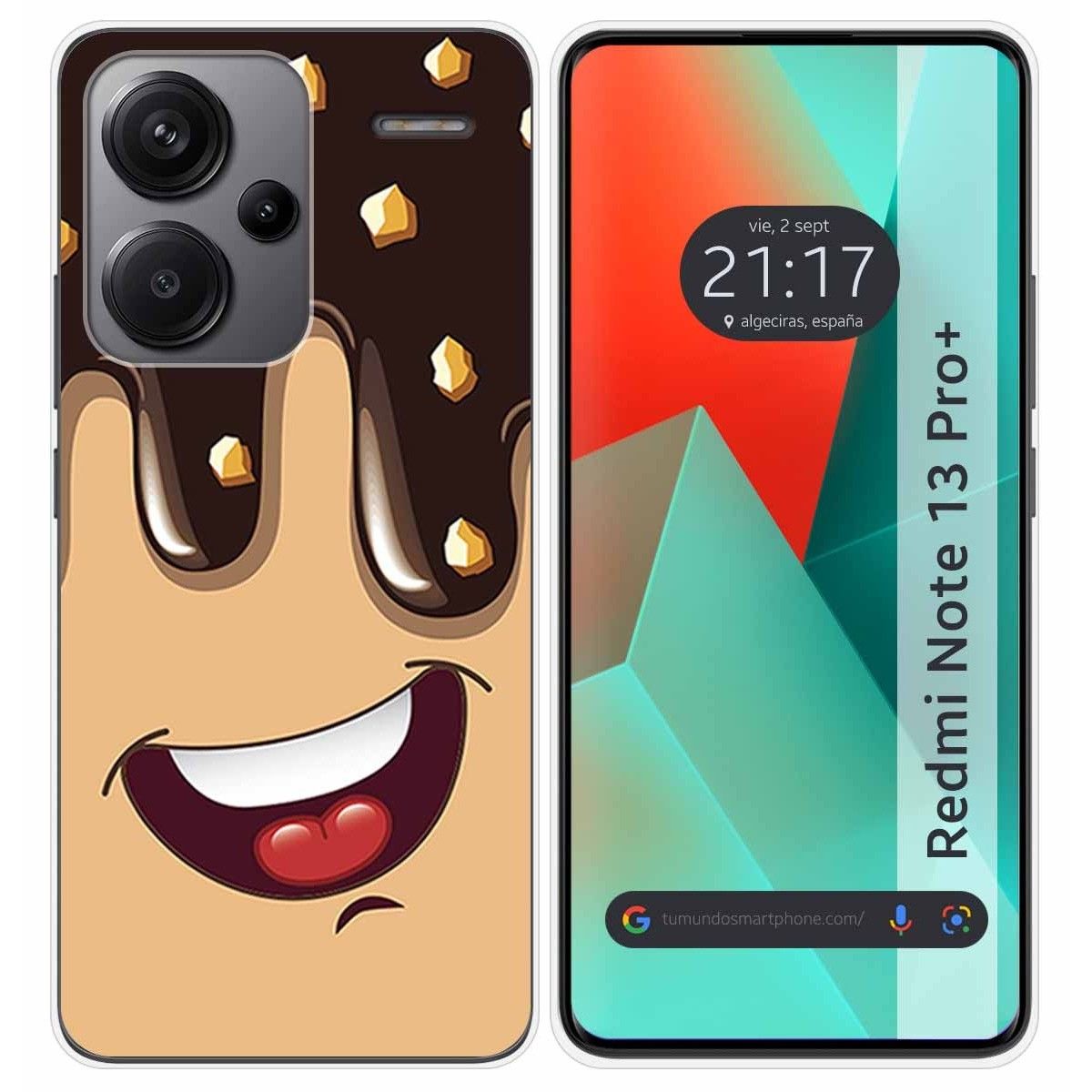 Funda Silicona para Xiaomi Redmi Note 13 Pro+ Plus 5G diseño Helado Chocolate Dibujos
