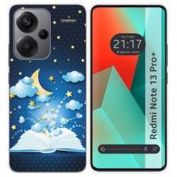 Funda Silicona para Xiaomi Redmi Note 13 Pro+ Plus 5G diseño Libro Cuentos Dibujos