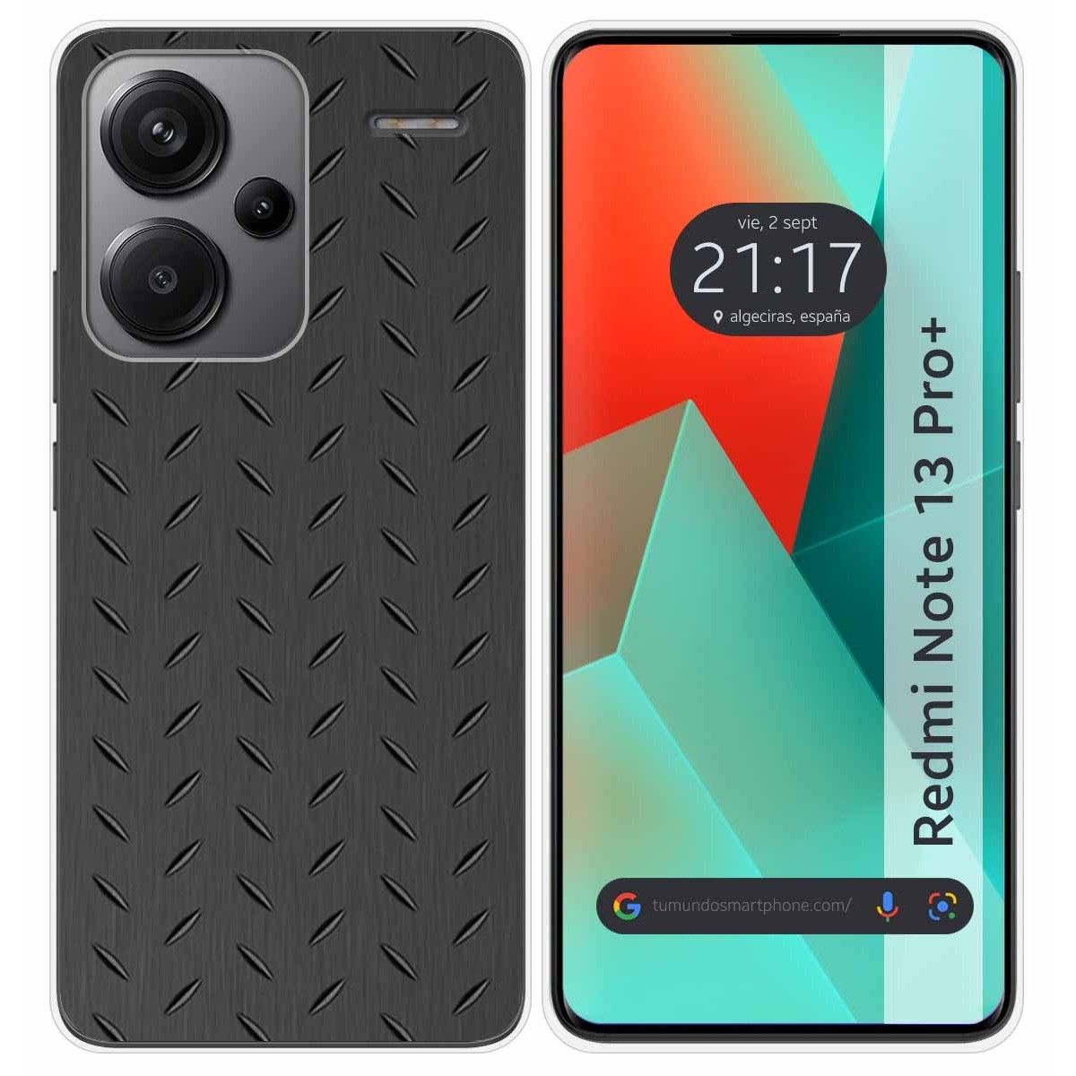 Funda Silicona para Xiaomi Redmi Note 13 Pro+ Plus 5G diseño Metal Dibujos