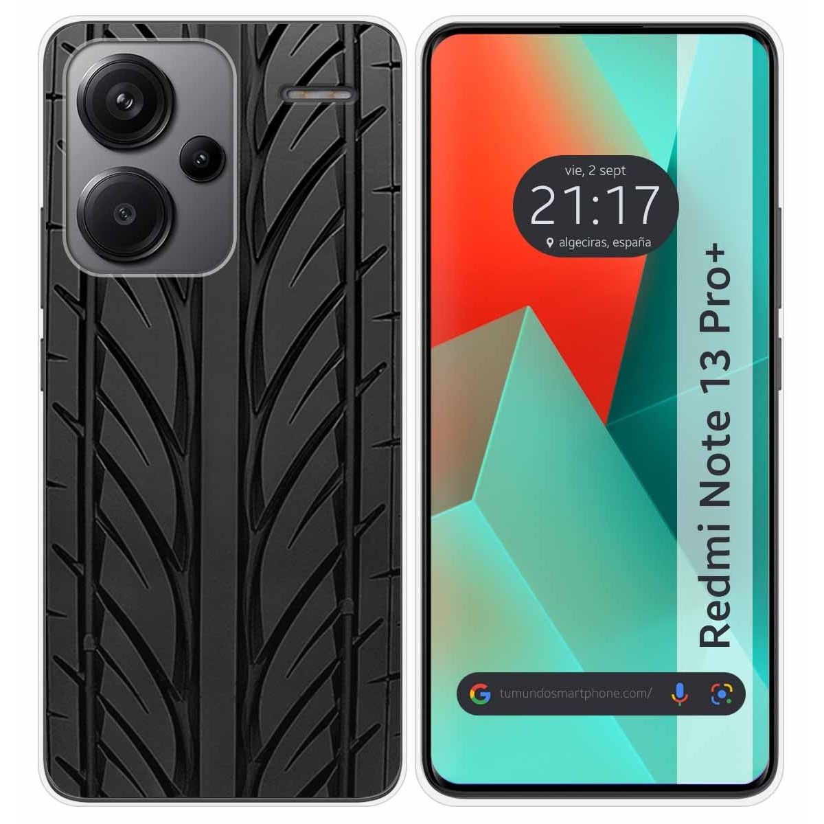 Funda Silicona para Xiaomi Redmi Note 13 Pro+ Plus 5G diseño Neumatico Dibujos