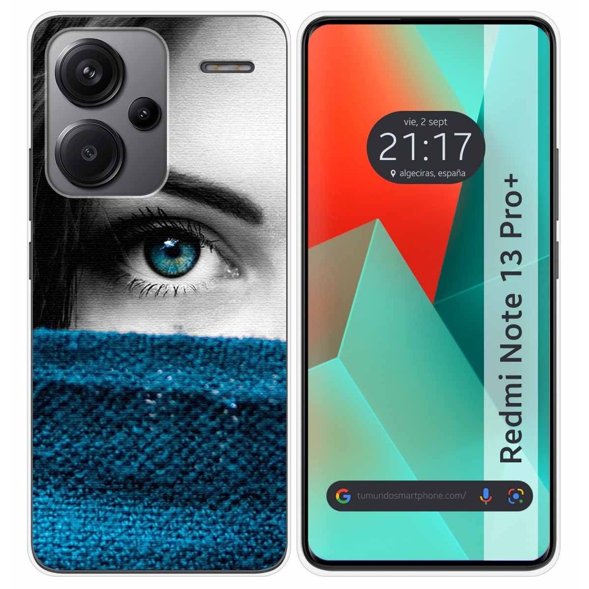 Funda Silicona para Xiaomi Redmi Note 13 Pro+ Plus 5G diseño Ojo Dibujos