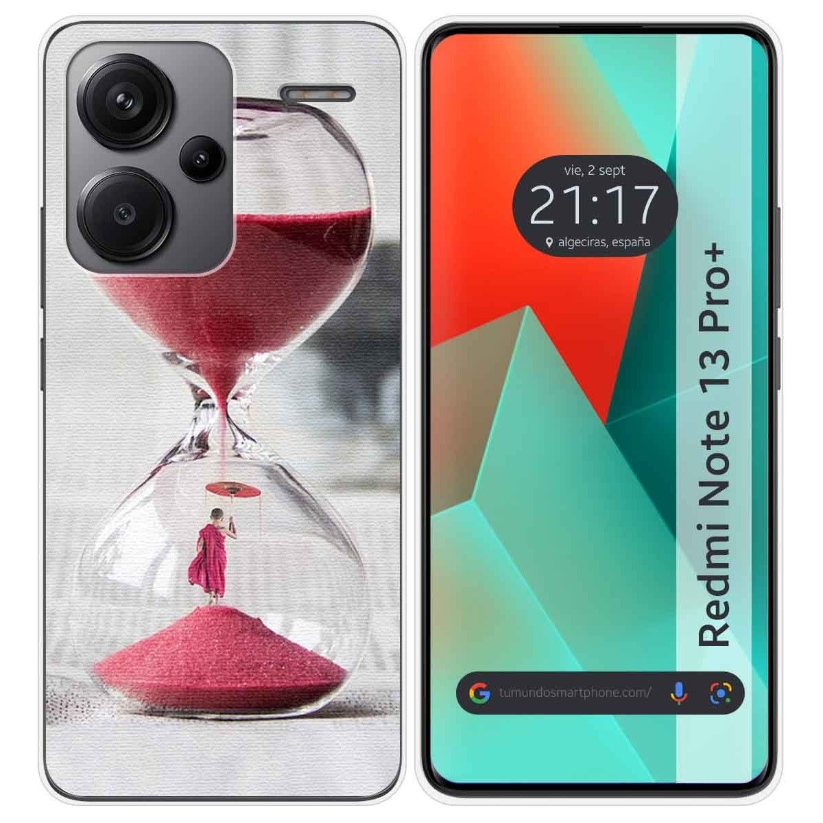 Funda Silicona para Xiaomi Redmi Note 13 Pro+ Plus 5G diseño Reloj Dibujos