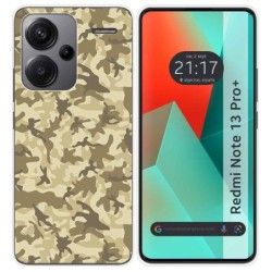 Funda Silicona para Xiaomi Redmi Note 13 Pro+ Plus 5G diseño Sand Camuflaje Dibujos