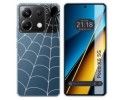 Funda Silicona Transparente para Xiaomi Poco X6 5G diseño Araña Dibujos