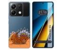 Funda Silicona Transparente para Xiaomi Poco X6 5G diseño Bufalo Dibujos