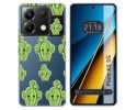 Funda Silicona Transparente para Xiaomi Poco X6 5G diseño Cactus Dibujos