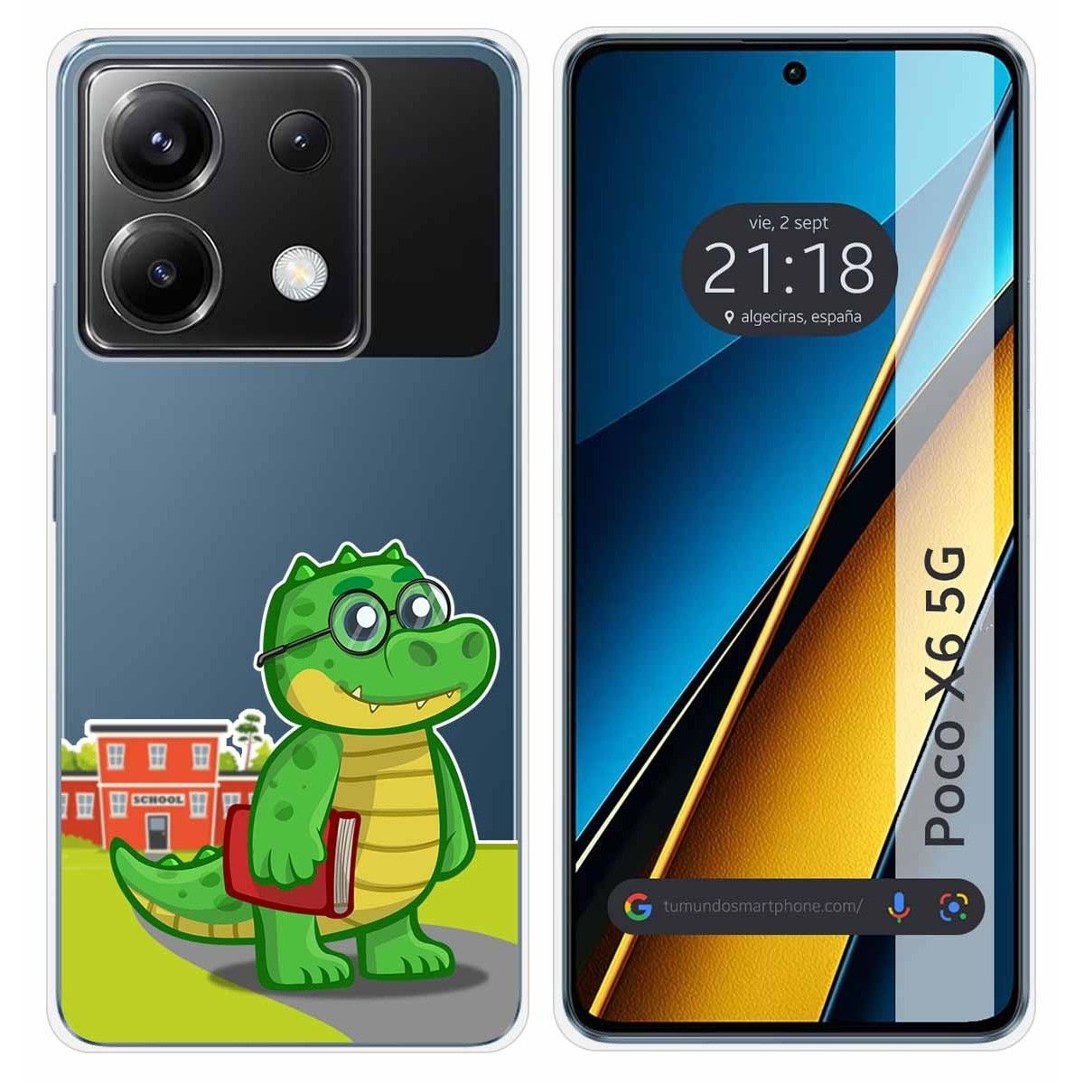 Funda Silicona Transparente para Xiaomi Poco X6 5G diseño Coco Dibujos