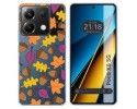 Funda Silicona Transparente para Xiaomi Poco X6 5G diseño Otoño Dibujos