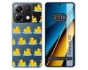 Funda Silicona Transparente para Xiaomi Poco X6 5G diseño Pato Dibujos