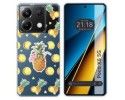 Funda Silicona Transparente para Xiaomi Poco X6 5G diseño Piña Dibujos