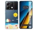 Funda Silicona Transparente para Xiaomi Poco X6 5G diseño Playa Dibujos