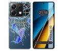 Funda Silicona Transparente para Xiaomi Poco X6 5G diseño Plumas Dibujos