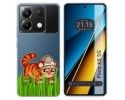 Funda Silicona Transparente para Xiaomi Poco X6 5G diseño Tigre Dibujos